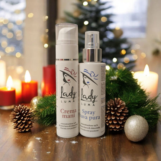 Combo "DUO CAREZZA NATALIZIA": Bava pura Spray + Crema Mani